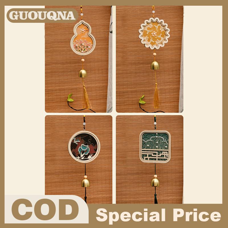 GUOUQNA กระดิ่งลมสไตล์จีนแบบใช้มือแขวนกลางแจ้งที่สร้างสรรค์ของตกแต่งบ้านงานปาร์ตี้งานแต่งงานของตกแต่งของขวัญลานสวน ราคา 51 บาท*ส่งฟรี