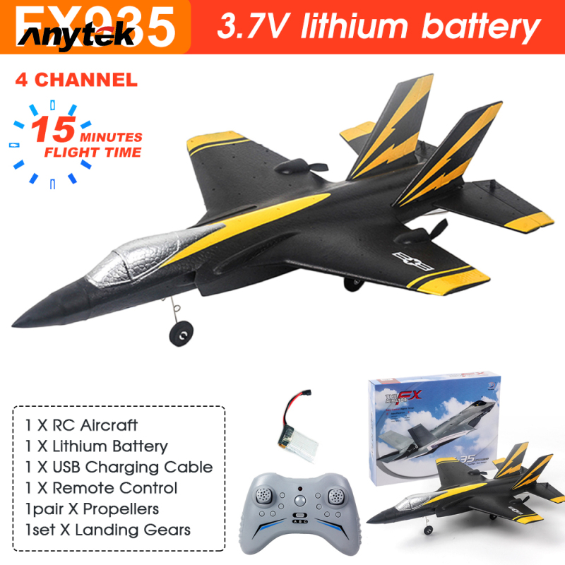 Fx935 Rc Airplane 2.4g 4CH F35 Fighter Epp Drone Remote Control Plane Electric Rc Aircraft Model Toys For Boys Gifts ราคา 1,555 บาท*ส่งฟรี