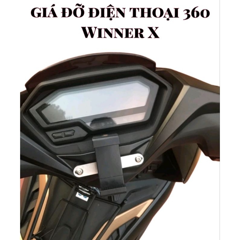 Giá đỡ điện thoại cho xe máy winner X xoay 360 độ