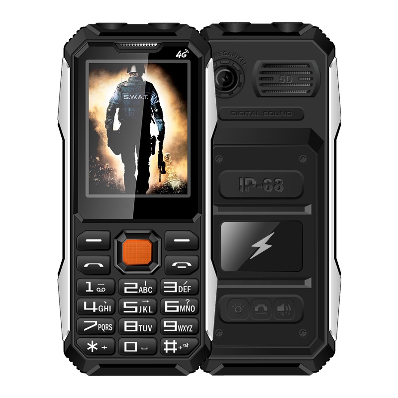 A6 4G Full Network Triple Proofing Elder Phone, Waterproof Shockproof Dustproof, 6800mAh, 2.4 inch, 21 Keys, LED Flashlight, FM, SOS, Dual SIM, Network: 4G(Black)(One year warranty) ราคา 1,114 บาท*ส่งฟรี