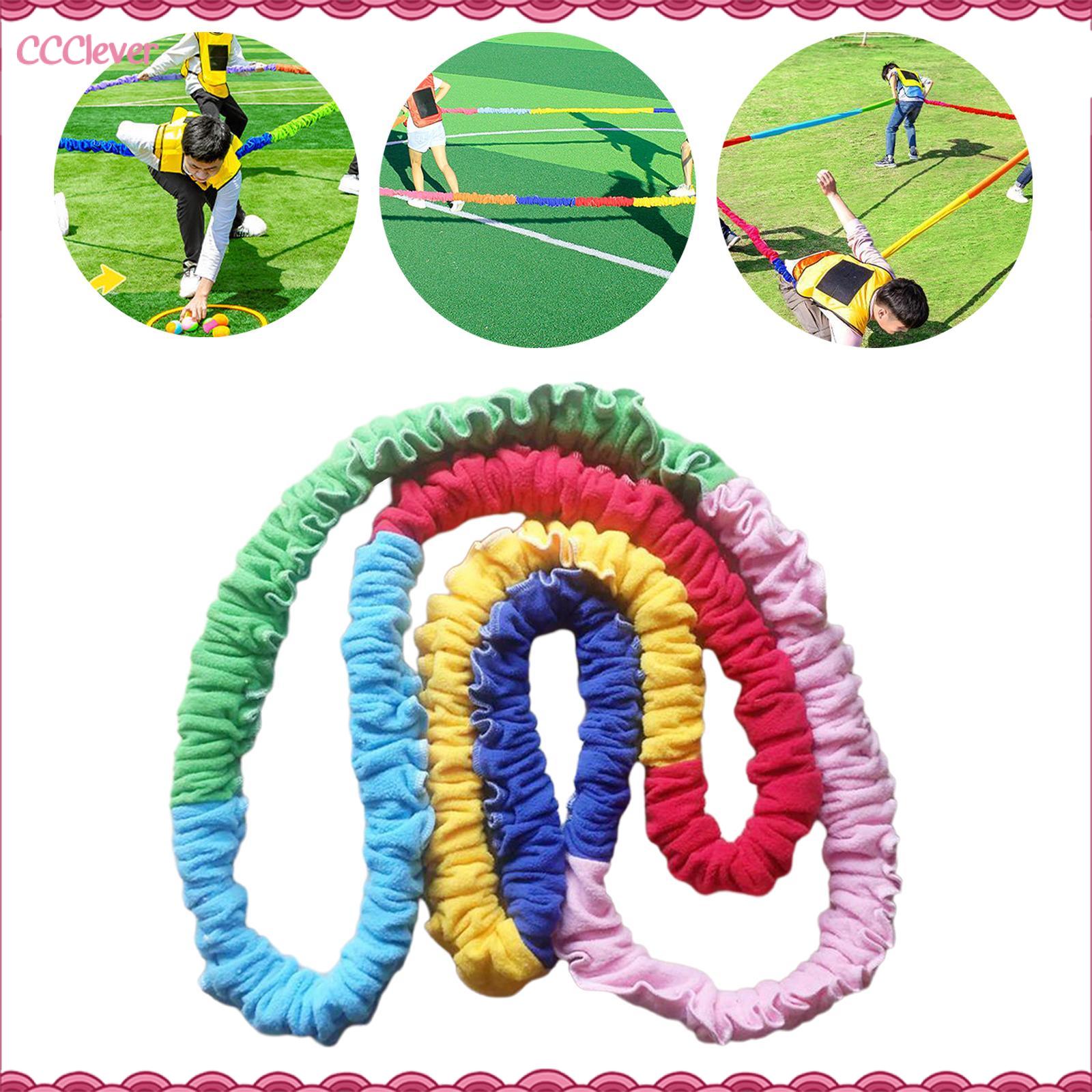 CCClever Cooperative Stretch Rope Lightweight Parent Child Activities Game Prop for Boys and Girls Kids Family Children Kindergarten