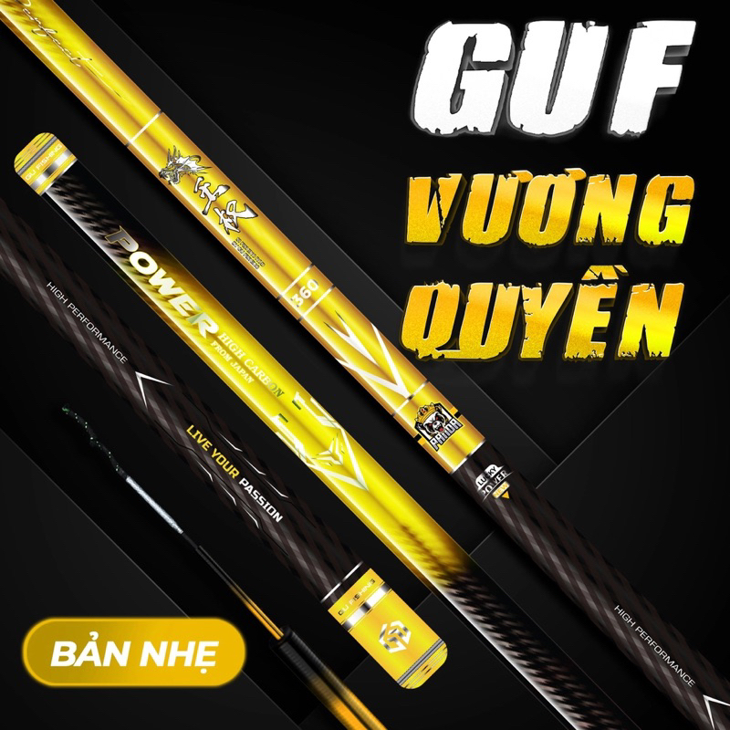 Cần tay guf s1 vương quyền bản nhẹ , bảo hành 2 lóng trừ gốc
