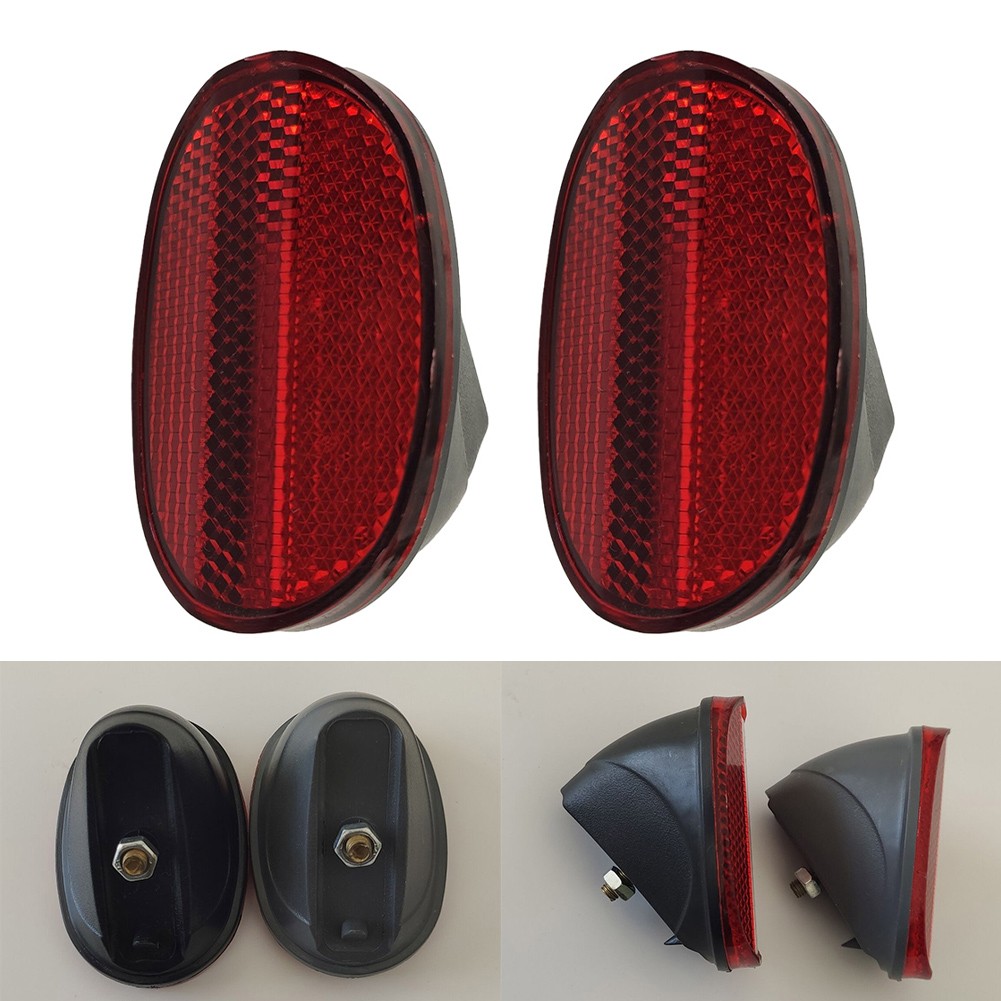 2 cái phản xạ thanh Chắn bùn sau xe hình bầu dục xe đạp Chắn Bùn hình bầu dục phía sau xe đạp phản xạ phía sau Xe đạp phản xạ thanh Chắn bùn sau xe