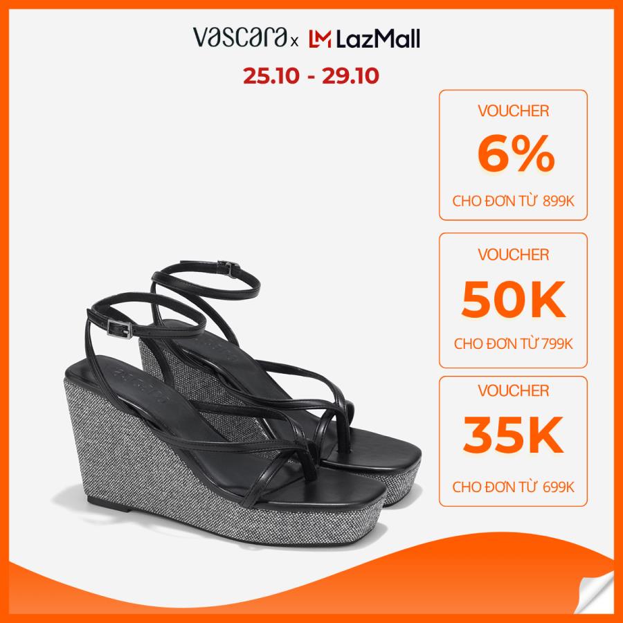 Vascara Giày Sandals Đế Xuồng Kẹp Ngón - SDX 0447