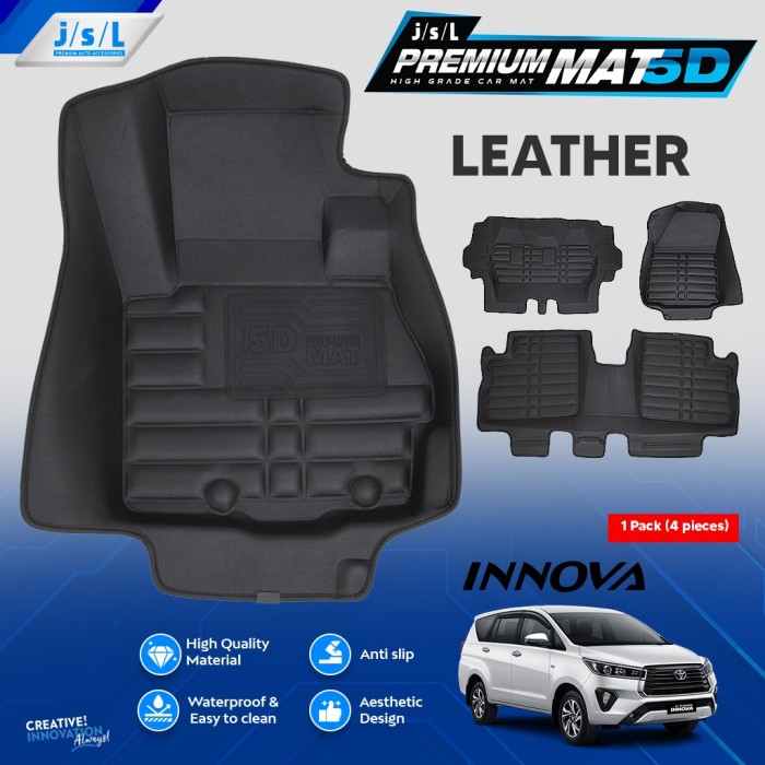 ALL NEW INNOVA KARPET MOBIL 5D JSL MAT MODEL LEATHER KULIT-Sukses Gemilang21 Harga 1,383,000 rupiah*Gratis Ongkir