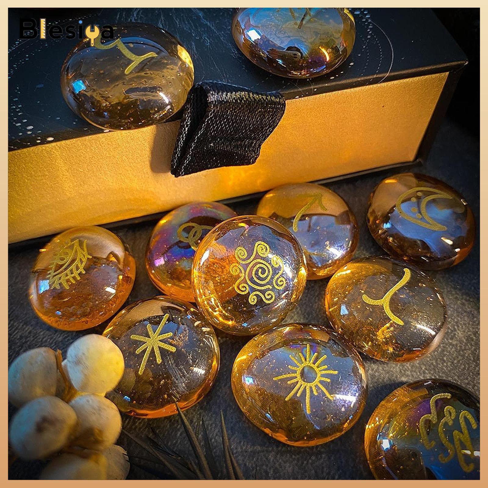 13 Pieces Runes Set Witches Runes Engraved ราคา 841 บาท*ส่งฟรี