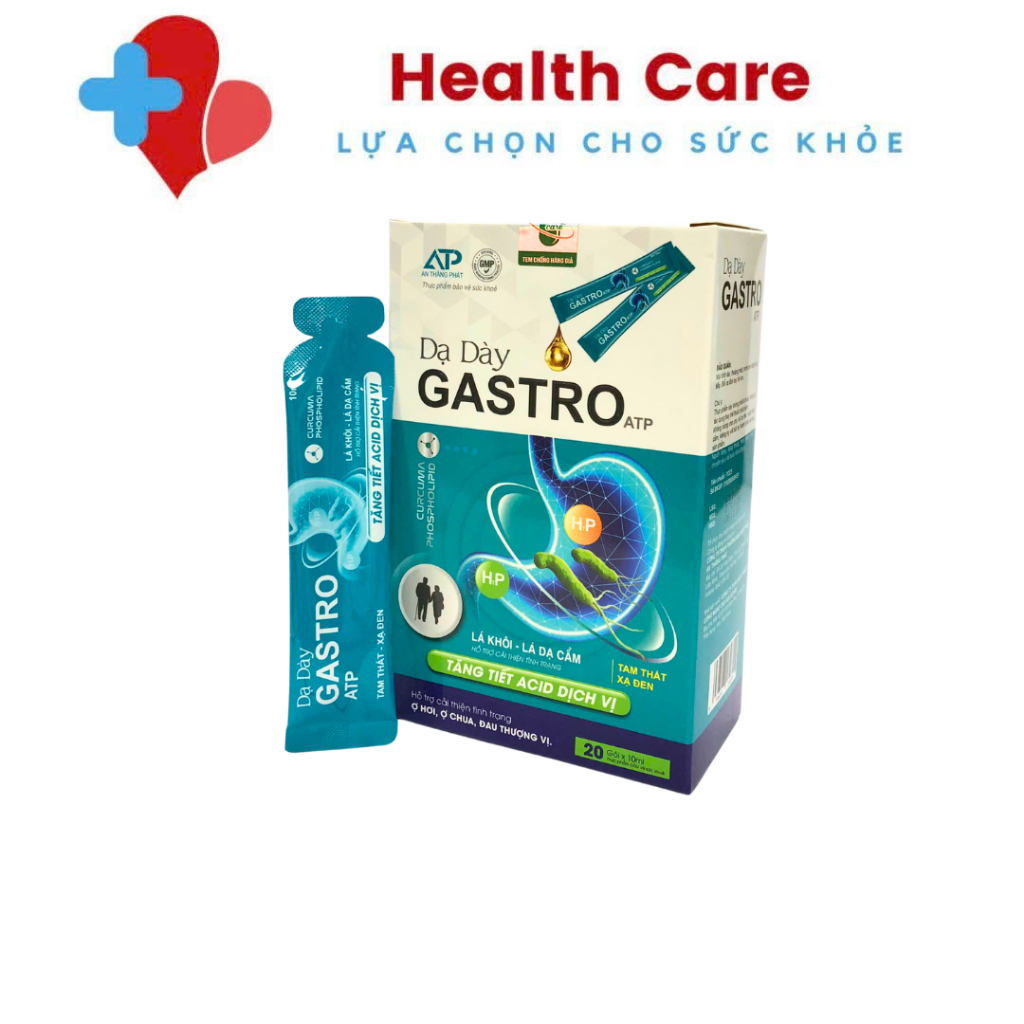 Dạ Dày GASTRO ATP Dạng ɡel Hỗ Trợ Giảm Đau Dạ Dày, Đạu Thượng Vi, Ợ Nóng, Trào Ngược – Hộp 20 gói