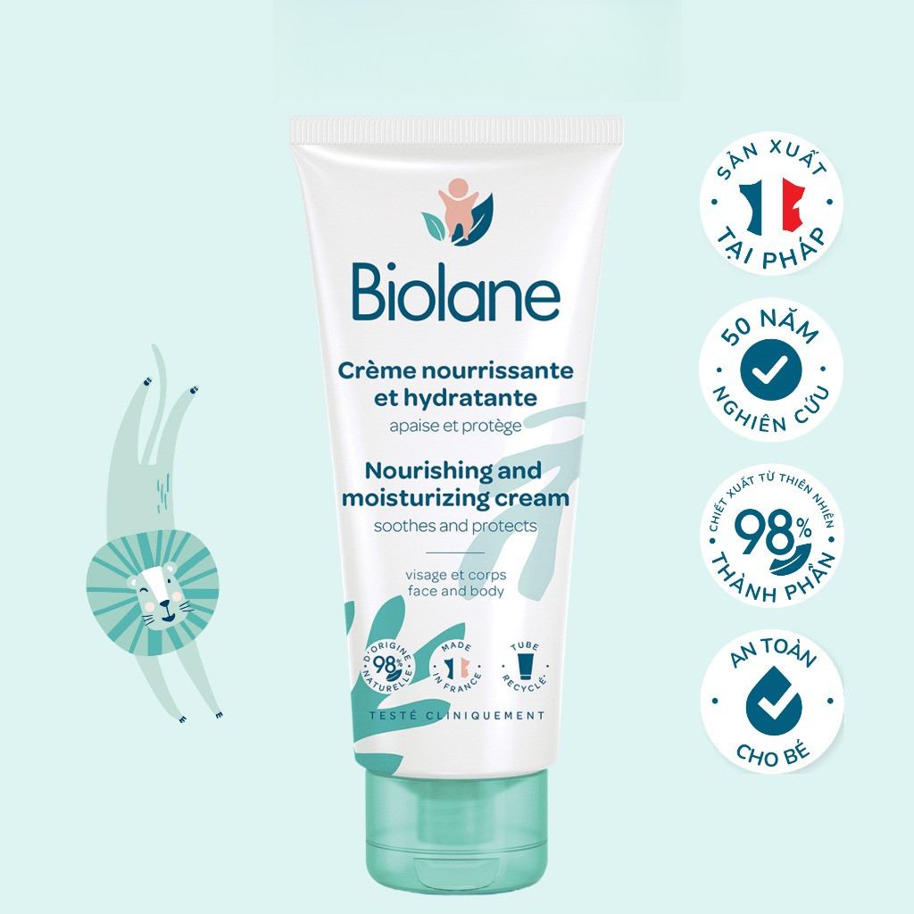 Biolane Nourishing and Moisturizing Cream (100ml)