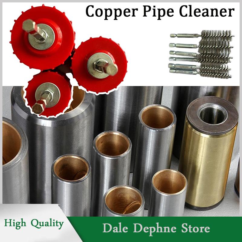 [Dale Dephne] Ống đồng sạch hơn thiết lập cho khoan điện, ống làm sạch bàn chải, làm sạch ống đồng ống và phụ kiện cho hàn