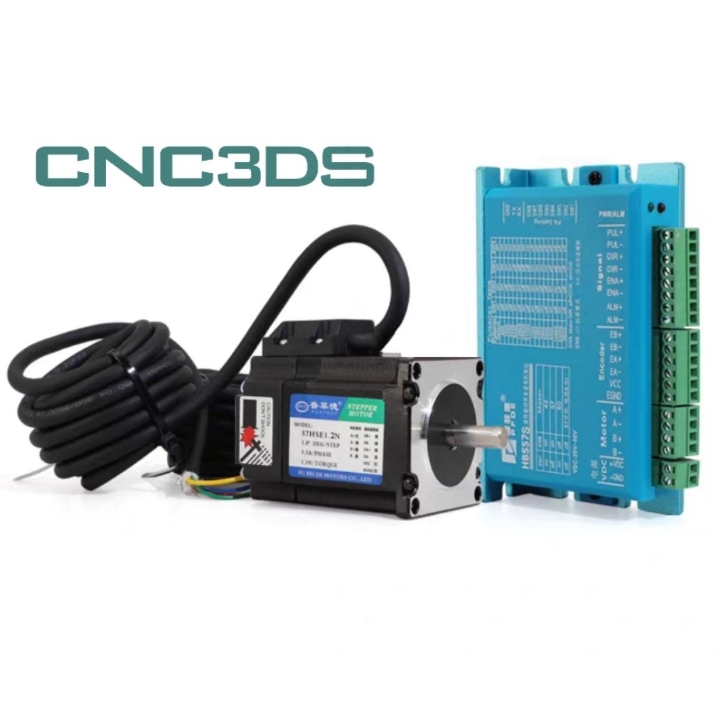 Bộ động cơ Hybrid Servo 1.5Nm 57HSE1.5N + Driver HBS57 + Cáp 3M [Chính hãng PFDE ] [ Bảo hành 1 năm ]
