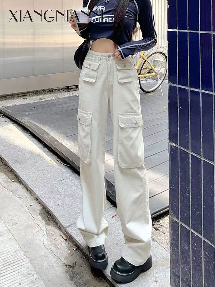XIANG NIAN NI women s pants American-style niche design multi