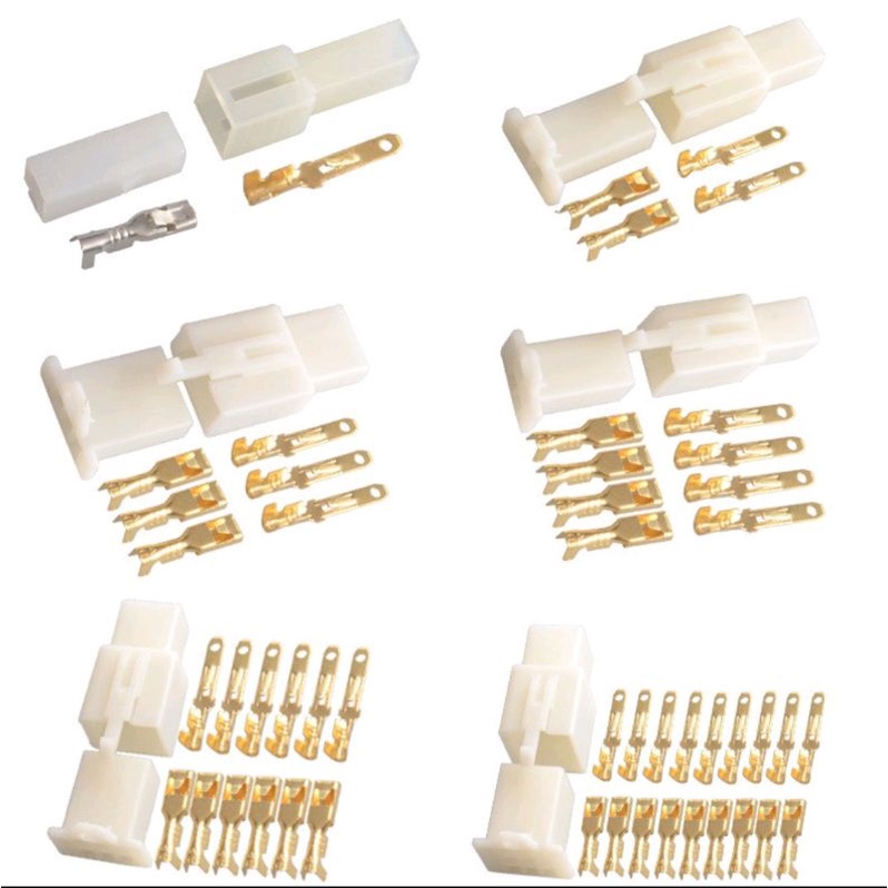 Jack kết nối dây điện 2p 3p 4p 6p 9p loại 2.8mm