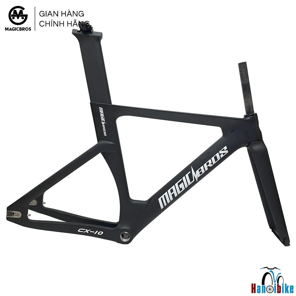 Khung xe đạp Fixed Gear Magicbros CX10 full carbon chính hãng