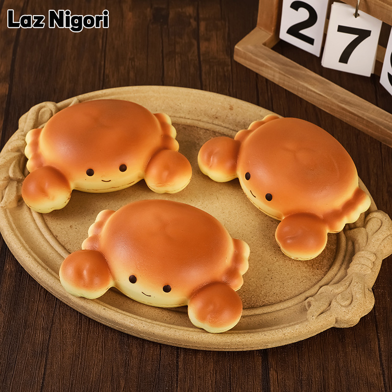 Laz Nigori Cute Crab Squishy Toy Soft PU Stress Relief Slow Rebound Simulation Plaything for Relaxation and Fun ราคา 76 บาท*ส่งฟรี