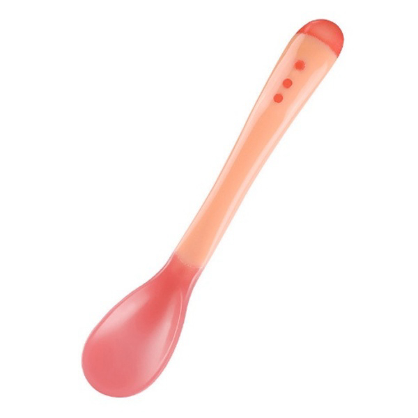 Sendok Makan Bayi Silikon / Sendok Makan Bayi Sensor Panas Sendok bayi silikon [VALEN]