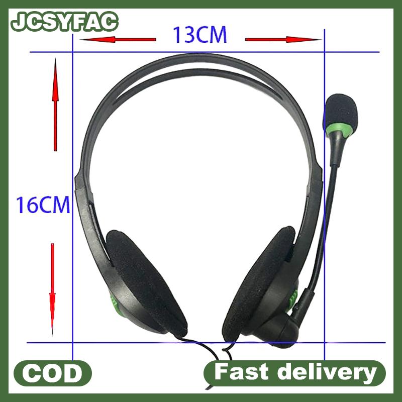 JCSYFAC 3.5mm Wired Headphones Universal Headset With Microphone Noise Cancelling Earphone For Lapto