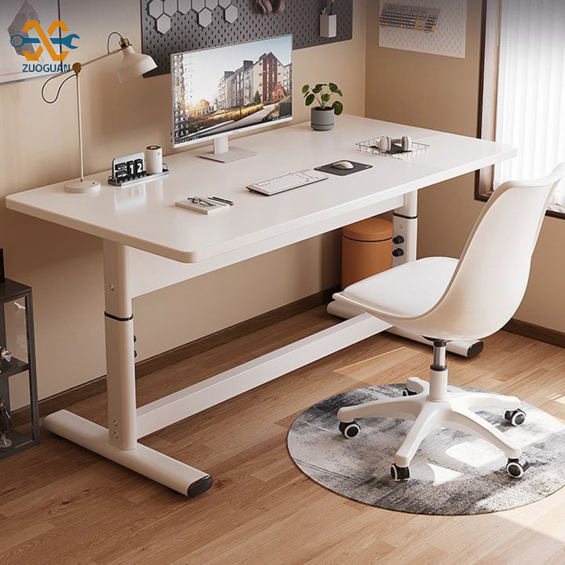 ZUOGUAN Height adjustable desk, hand adjustable desk, computer desk, study desk, home desk desk, computer desk, home desk desk, computer desk