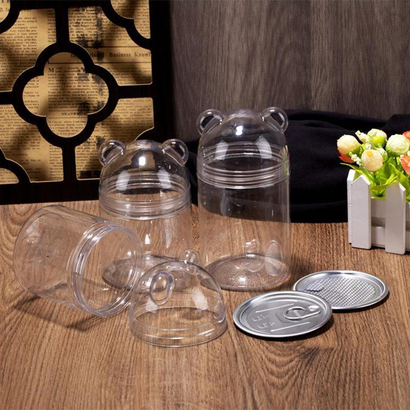 [MADOU2] Guazi Nut hộp lưu trữ phim hoạt hình gấu lưu trữ chai kẹo thực phẩm có thể ăn nhẹ Acrylic có thể dễ thương niêm phong có thể bánh quy có thể món tráng miệng lưu trữ