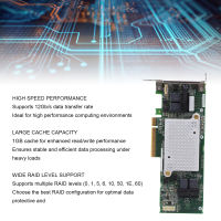 Homtom SAS RAID Controller Card 1GB Cache PCB PCIe 3.0 X8 12Gbps SAS Array Card ASR 81605ZQ for Increase Expandability