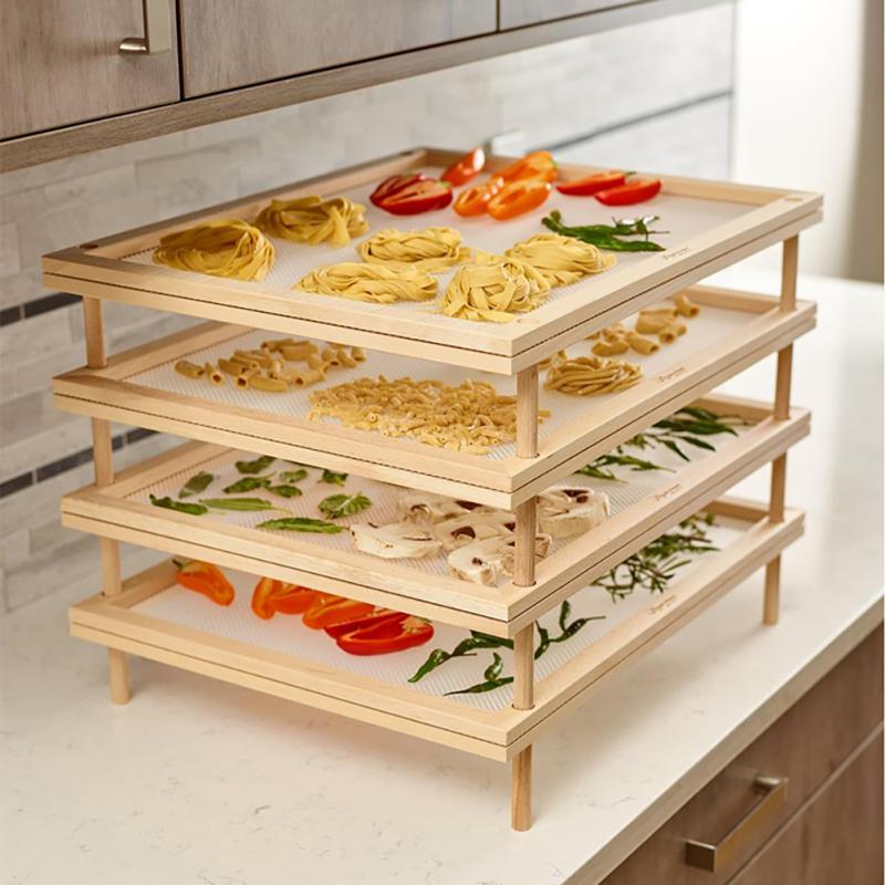 Phụ kiện nhà bếp gỗ Giá phơi mì ống Spaghetti Máy sấy đứng mì giá sấy vani giá mì ống cho dụng cụ nấu ăn