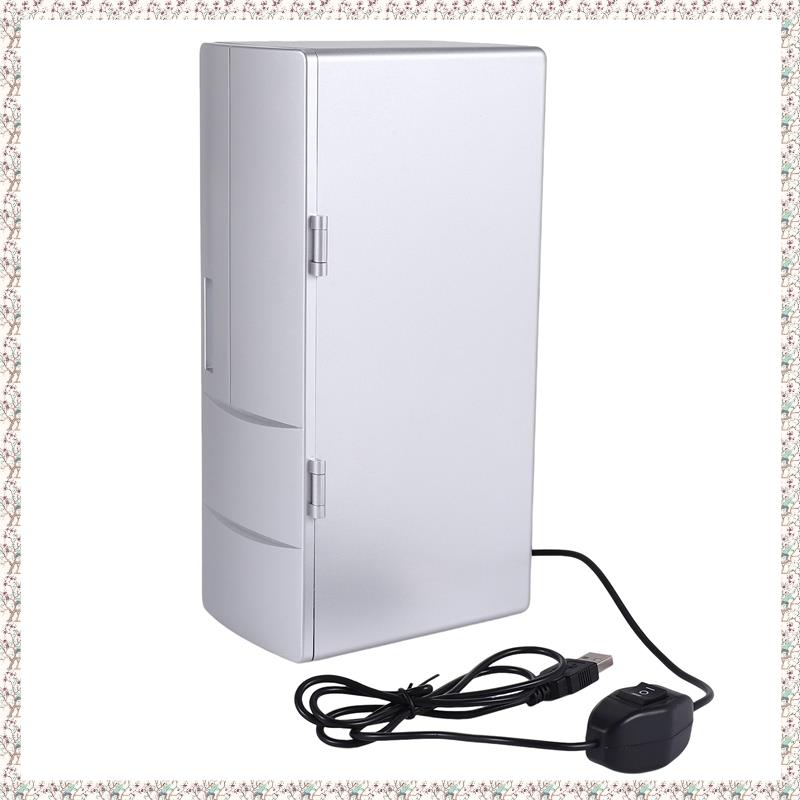 Refrigerator Mini Usb Fridge Freezer Cans Drink Beer Cooler Warmer Travel Refrigerator Icebox Car Office Use Portable
