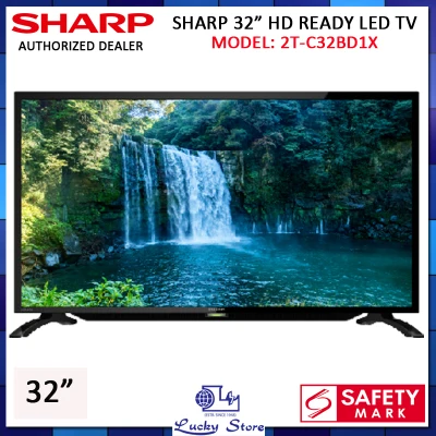 SHARP 2T-C32BD1X 32 INCH HD READY DIGITAL LED TV, NON SMART, DVB-T2 DIGITAL, 3 YEARS WARRANTY, FREE DELIVERY