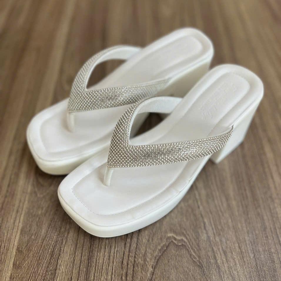 DÉP NỮ CAO GÓT - ĐẾ CAO ̣9F -(MS 27) - QUAI KẸP Shoes DéP GiàY Sandal Jean - 6