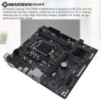 Geevorks Desktop PC Motherboard B560 Chipset LGA 1200 Socket 2xDDR4 DIMM Slot Gigabit Ethernet Card M ATX Type PC Motherboard for Upgrade