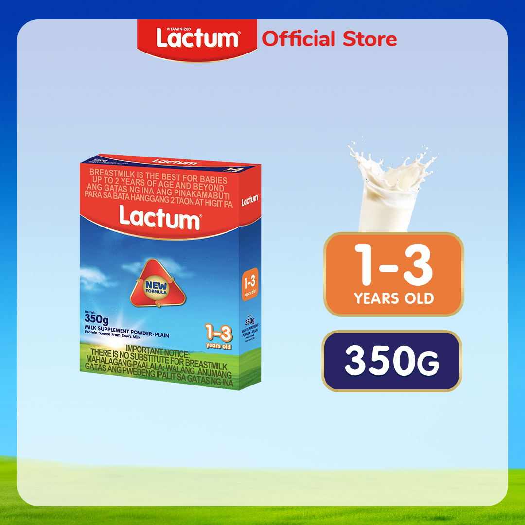 Lactum for 1-3 Years Old Plain Milk Supplement Powder 350g