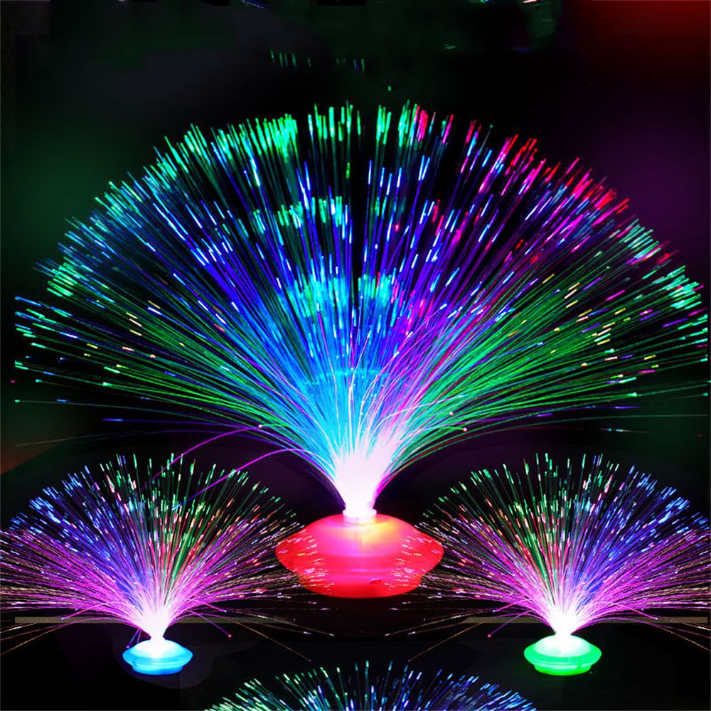 ONLYES Candle Lamp Nighting Lighting Lamps Home Decor Christmas Decoration LED Fiber Optic Light Night Lamp Multicolor