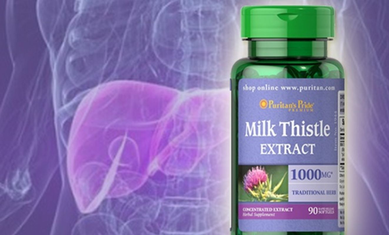 Viên uống thải độc gan milk thistle extract puritan s pride 1000mg 90 Viên