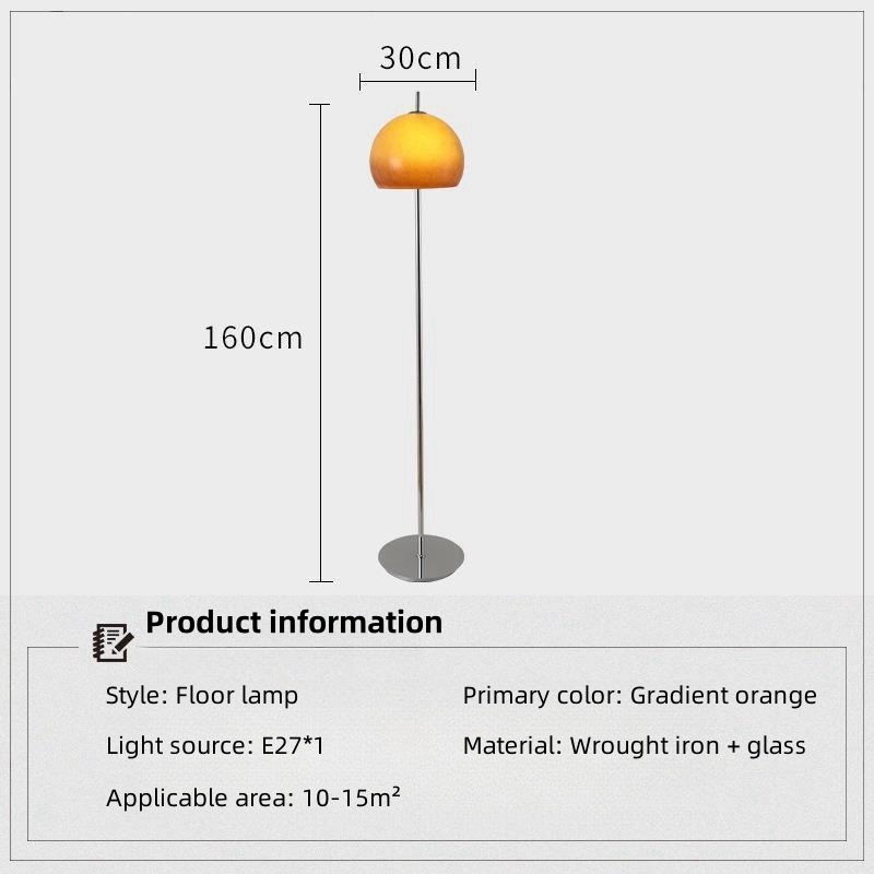 LED โคมไฟห้องนั่งเล่นเก่าเซ็นจูกุเซ็นจูกุมิโนโซลูมิเนียมห้องนอนกระจกหัวเห็ดโคมไฟตั้งพื้นfloor lamp