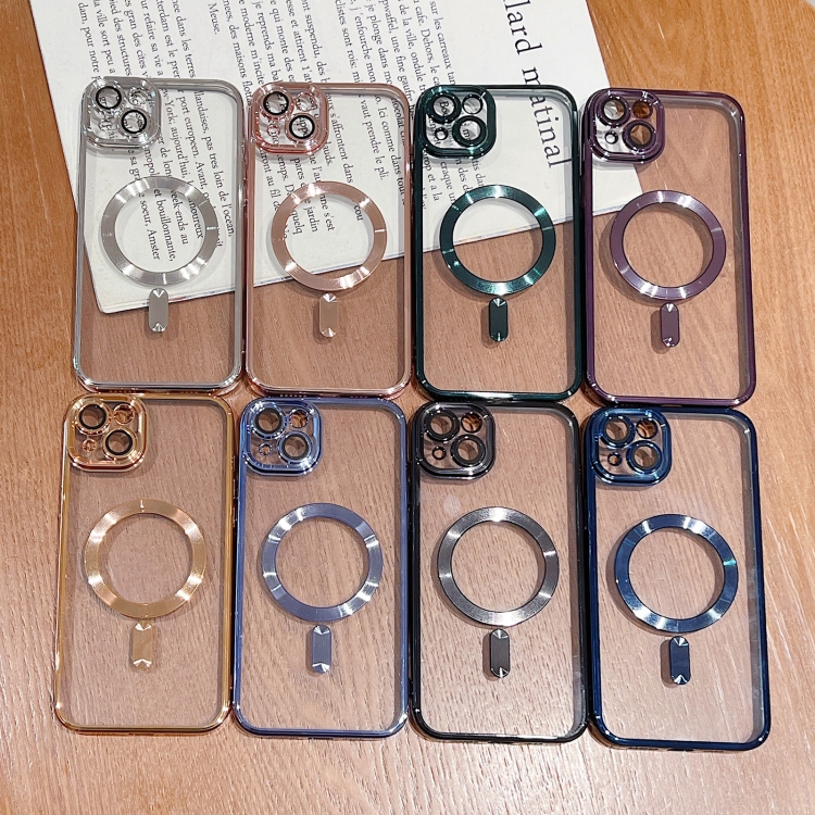 【HZSUNSKY】 Electroplating MagSafe Phone Case For iPhone 11/iPhone 11 Pro/iPhone 11 Pro Max/iPhone 12/iPhone 12 Pro/iPhone 12 Pro Max/iPhone 13/iPhone 13 Pro/iPhone 13 Pro Max/iPhone 14/iPhone 14 Plus/iPhone 14 Pro/iPhone 14 Pro Max/iPhone 15/iPhone 15 Plu