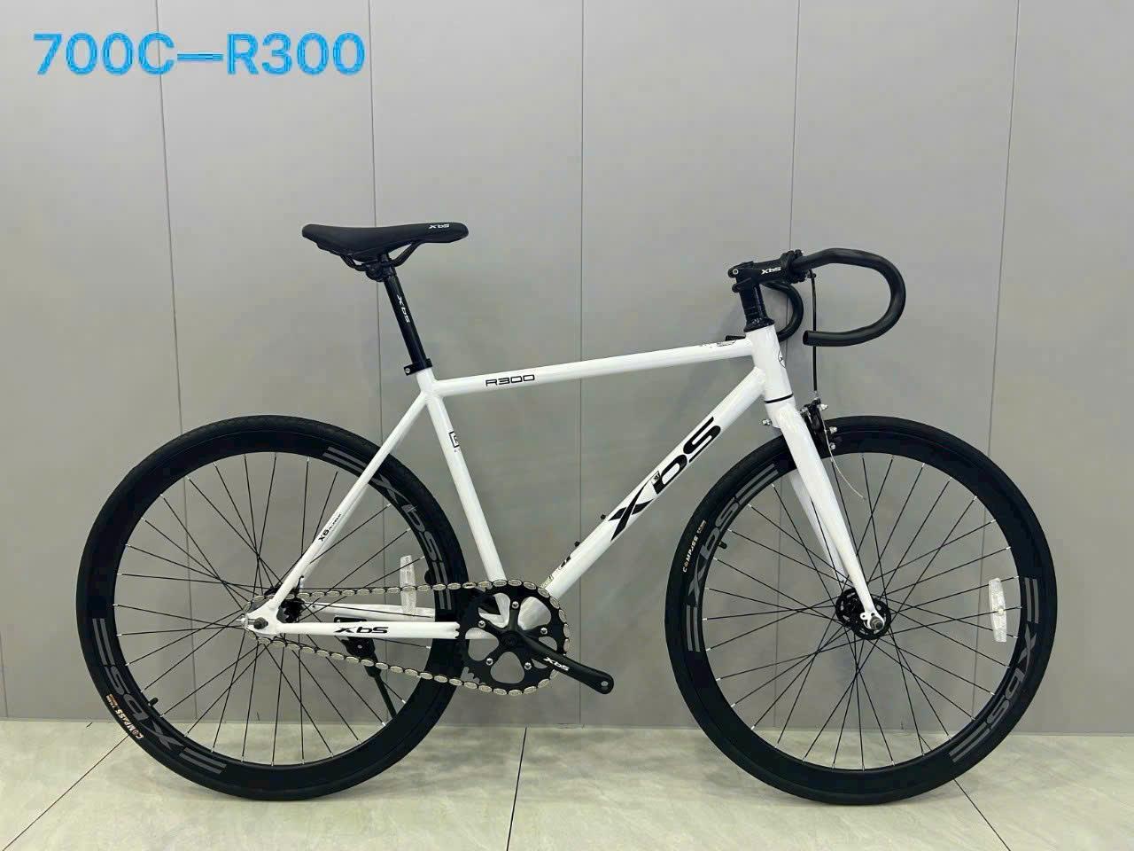 (xích đậu)Xe đạp Fixgear XBS xích đậu trục bạc đạṇ +kèm dây phanh đạp 2 chiều