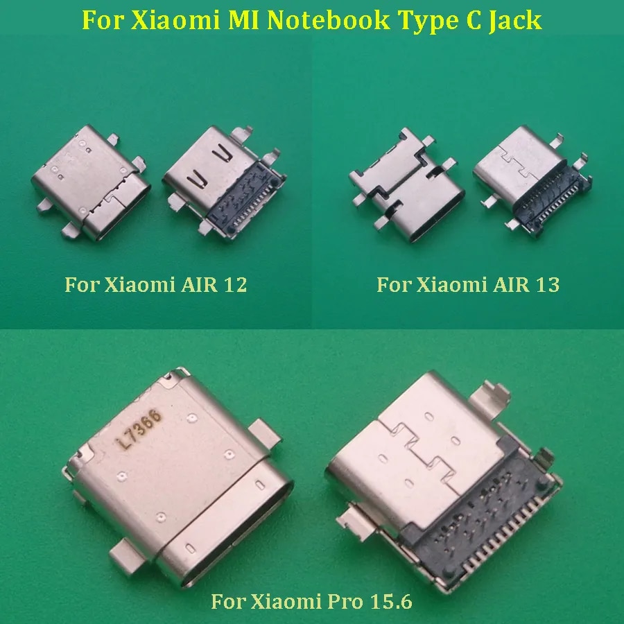 2 cái cho Xiaomi máy tính xách tay Mi Air 13/12 161301-01 161201-01 15.6 Pro giắc cắm điện cổng sạc điện thoại type-C đầu nối USB