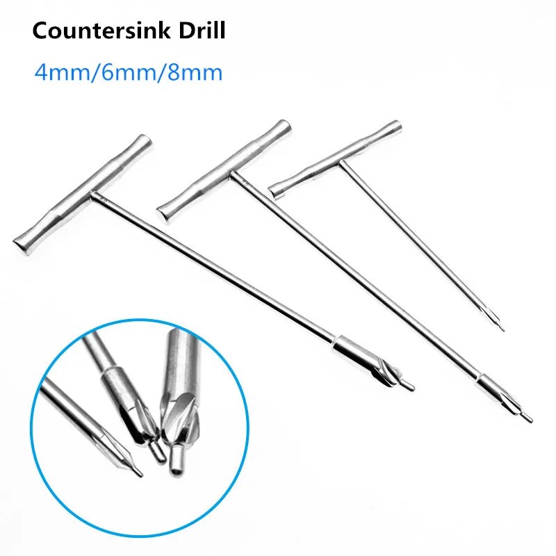 Bone Countersink Drill Stainless Steel Orthopedics Drill Veterinary Orthopedics Instruments