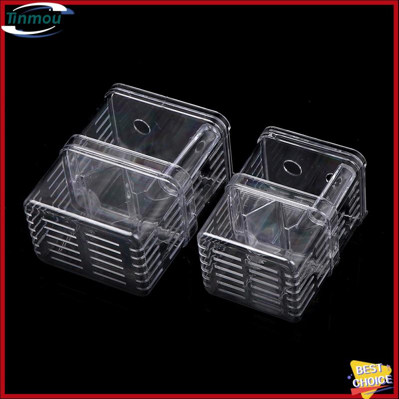 【Tinmou】🌟🌟【Hot Sale】🎈 Hai Tầng rõ ràng cá giống hộp cách ly bể cá bể cá nhà nở