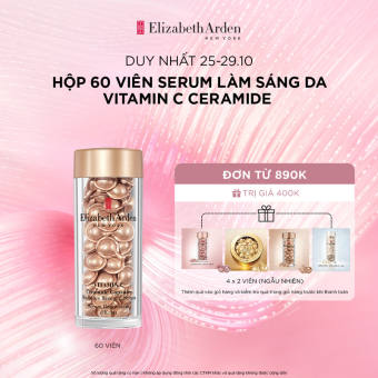 Hộp 60 viên nang tinh chất làm sáng da Elizabeth Arden Vitamin C Ceramide Capsules Radiance Renewal Serum