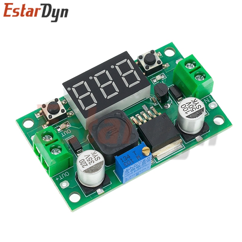 Sản phẩm mới LM2596 Buck 3A Điện áp DC-DC điều chỉnh mô-đun giảm điện áp 4.0 ~ 40V đến 1.25-37V Bộ điều chỉnh hiệu chuẩn với vôn kế đèn LED