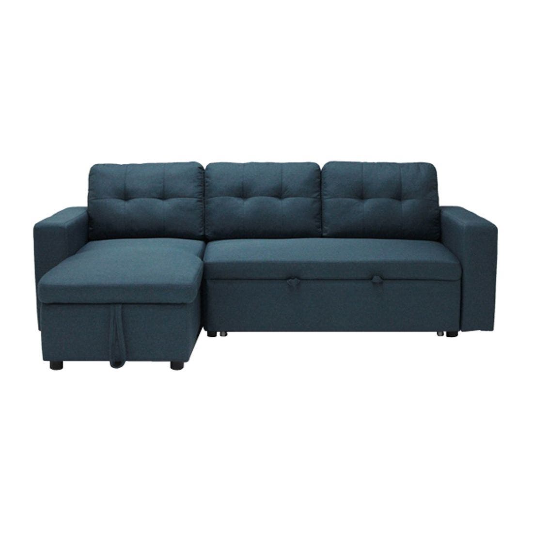 SB Design Square KONCEPT FURNITURE โซฟาเข้ามุมซ้าย รุ่น Sonya สีน้ำเงิน (231x147x85 ซม.) ราคา 16,900 บาท*ส่งฟรี