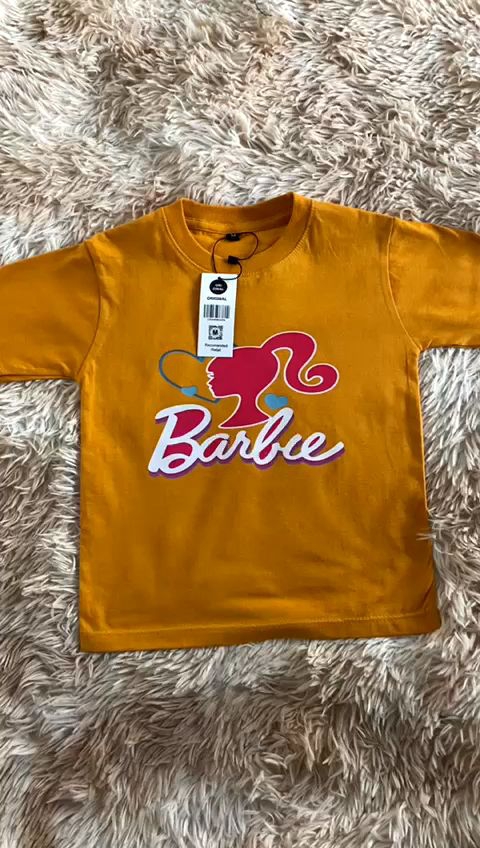 Kaos anak barbie kaos barbie anak viral baju anak barbie kaos anak perempuan 1234567thn