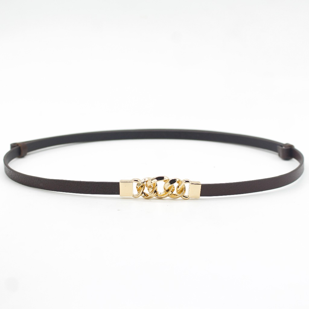 Đai váy thắt lưng nữ da bò thật HADADA 1cm thời trang thanh lịch DV300