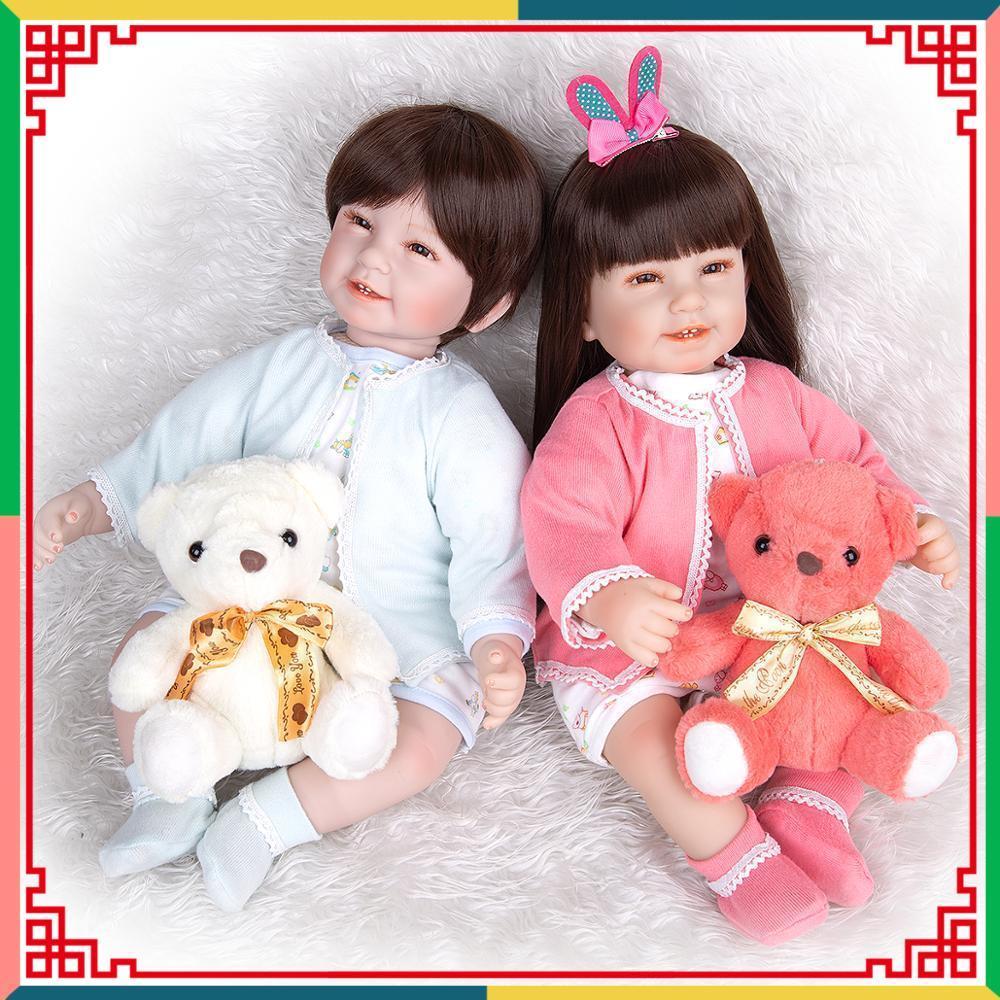 [Đủ mẫu] Búp 55 cm = 22 inch Thân Gòn Mềm Mại Reborn Vinyl Doll