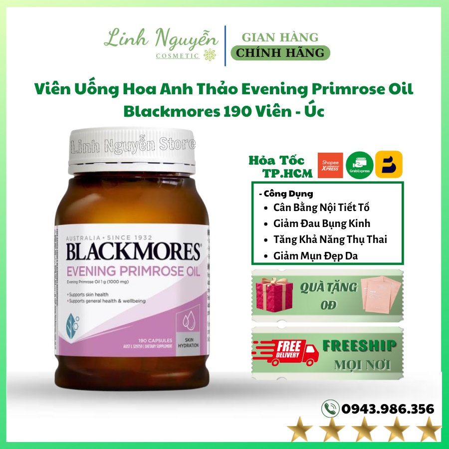 Viên Uống Hoa Anh Thảo Evening Primrose Oil Blackmores 190 Viên