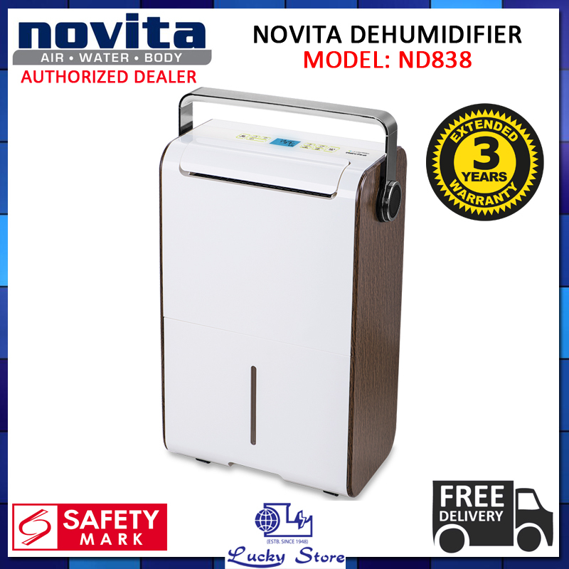 (BULKY) NOVITA ND838 30L PER DAY DEHUMIDIFIER, 3 YEARS WARRANTY, WITH FREE GIFT*, ND 838, FREE DELIVERY Singapore