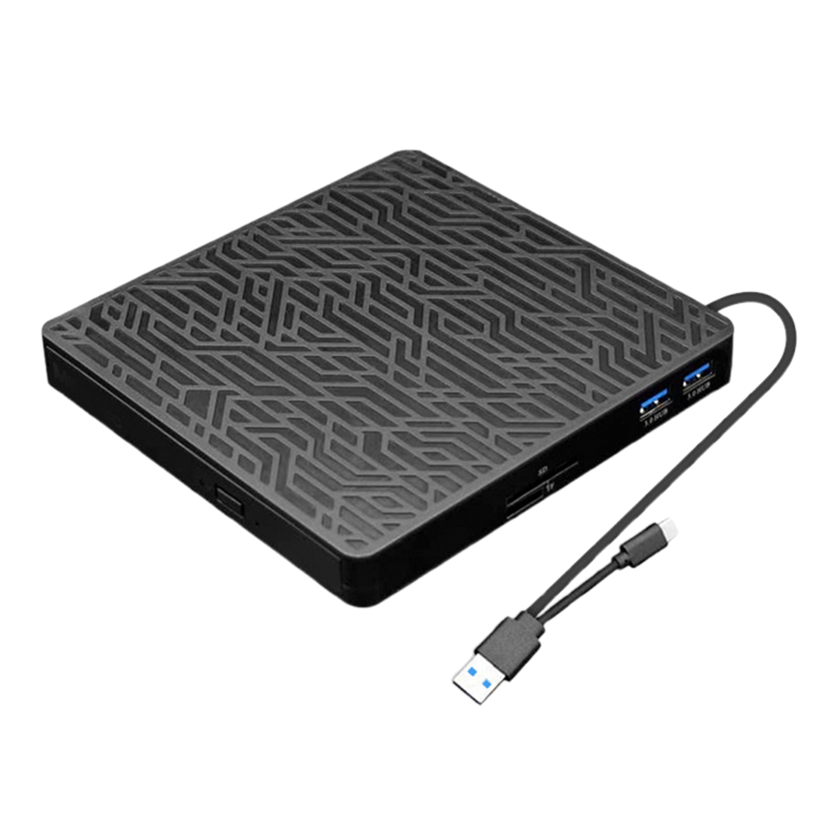 Nhựa ABS Đĩa Burner Siêu Mỏng Đĩa Ổ Đĩa Cao USB tốc độ cao 3.0 Ổ đĩa DVD ngoài Cho PC Máy Tính Xách Tay Máy Tính Để Bàn SD/Thẻ TF Tương Thích CD-ROM Máy Nghe Nhạc