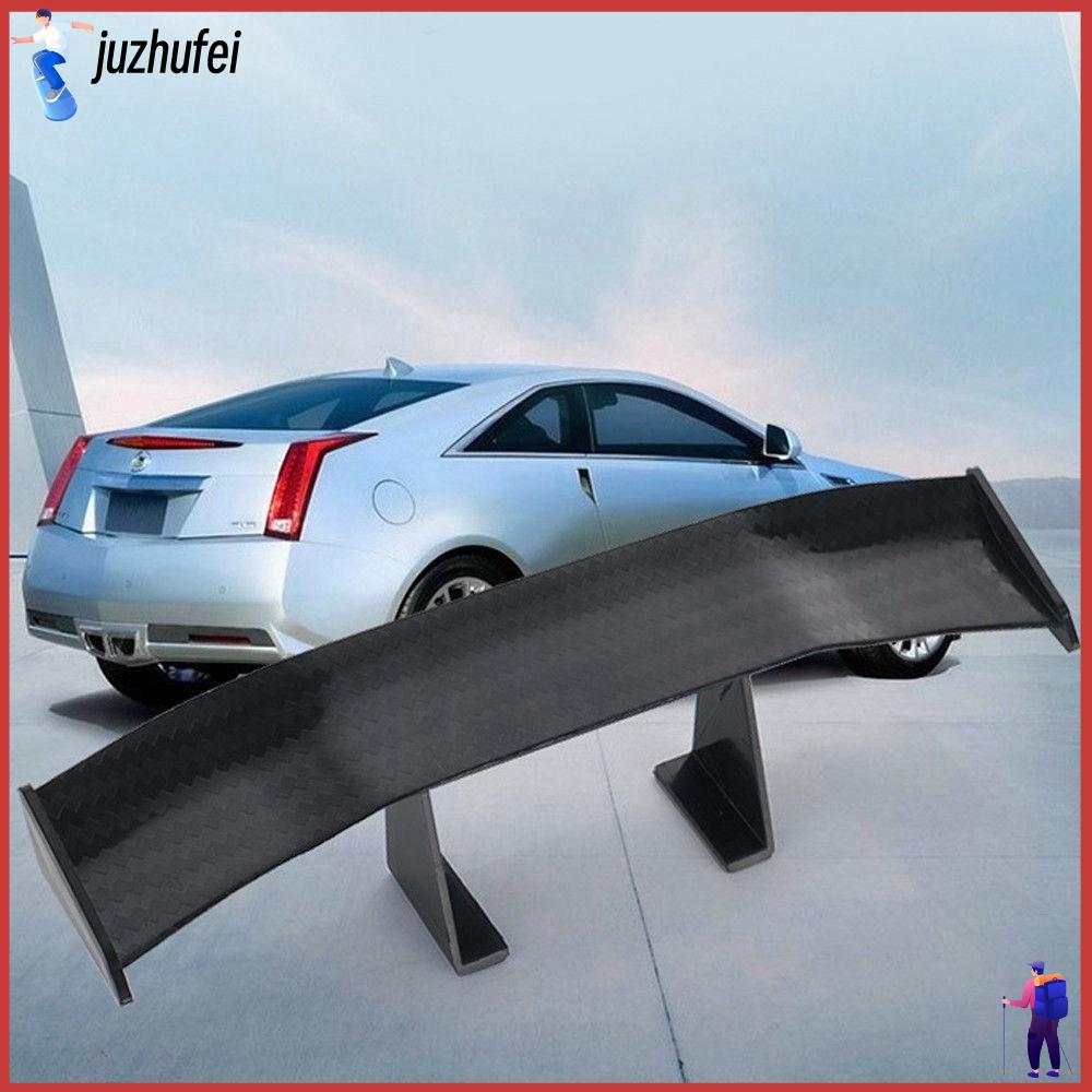 JUZHUFEI phổ quát Cài đặt chất kết dính Đen / Trắng / Đỏ / Xanh / Xám Sợi carbon Cánh thân sau Trang trí đuôi xe Spoiler nhỏ