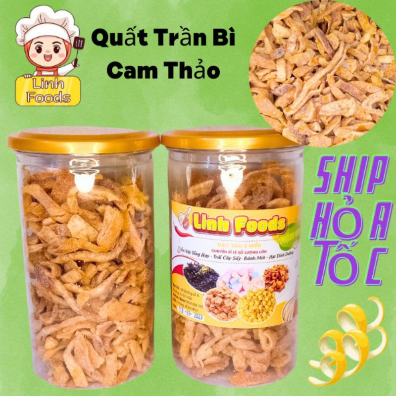 Mứt trần bì vị cam thảo - quất trần bì