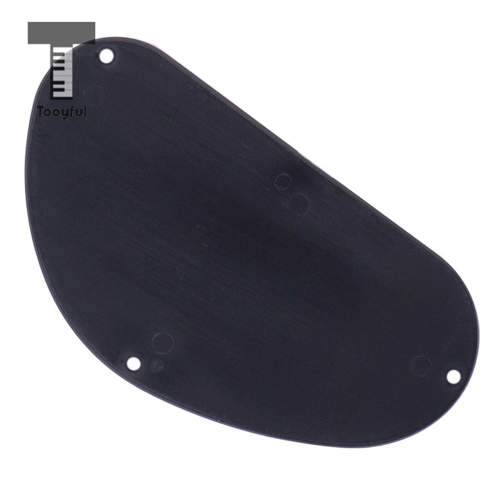 Tooyful Sand Grinding Guitar Pickguard Cavity Cover Back Plate for Guitar Bass Accessory Black 155mm