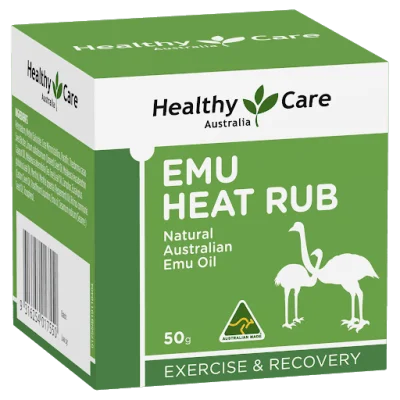 Healthy Care Emu Heat Rub 50g Expiry Dec 2023 - Australia Made, 100% Authentic - Relieve dry skin, muscle aches - Skin look more youthful, healthy - Absorb into the skin faster than other oils - Enhanced dermal penetration, pleasant aroma - Soothe refresh
